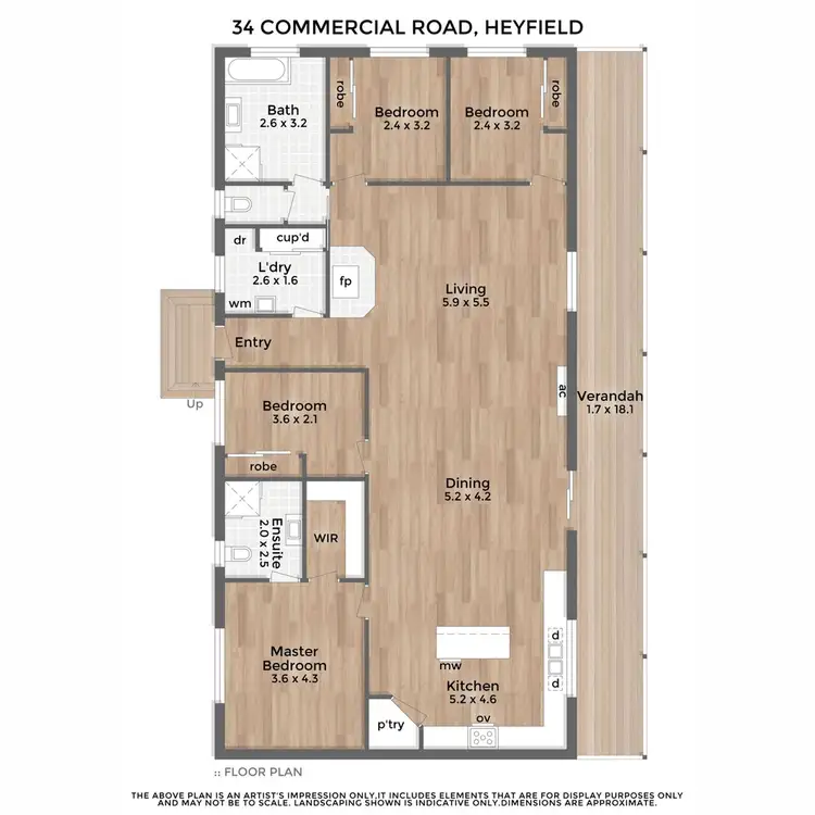Floorplan of Homely house listing, 34 Commercial Road, Heyfield VIC 3858