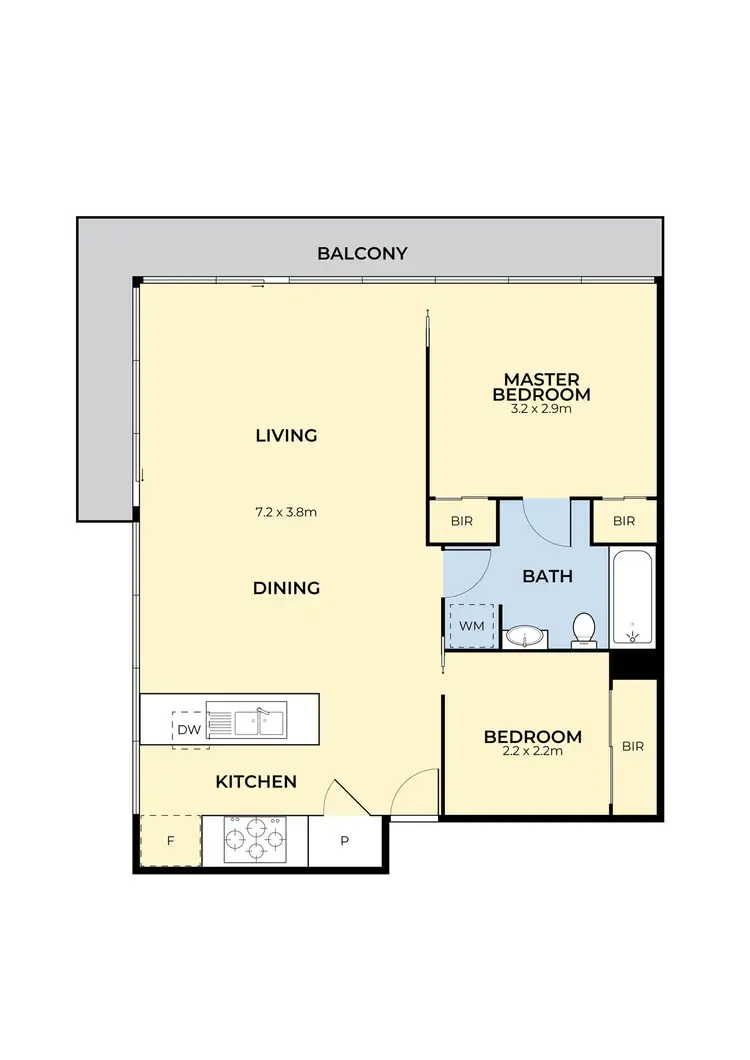 Floorplan of Homely apartment listing, 1307/225 Elizabeth Street, Melbourne VIC 3000