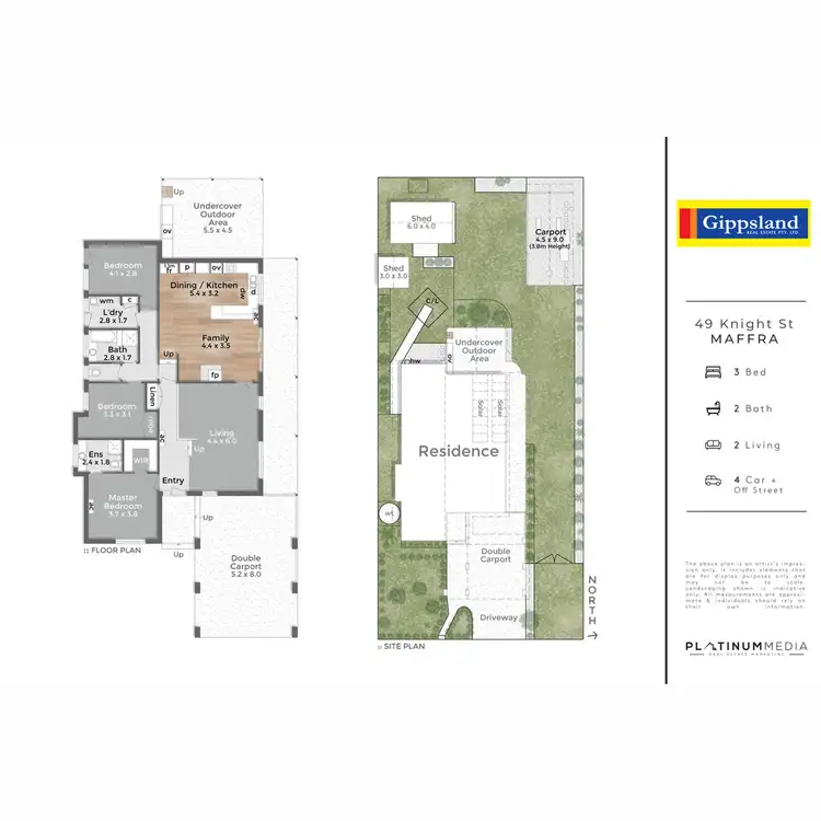 Floorplan of Homely house listing, 49 Knight Street, Maffra VIC 3860