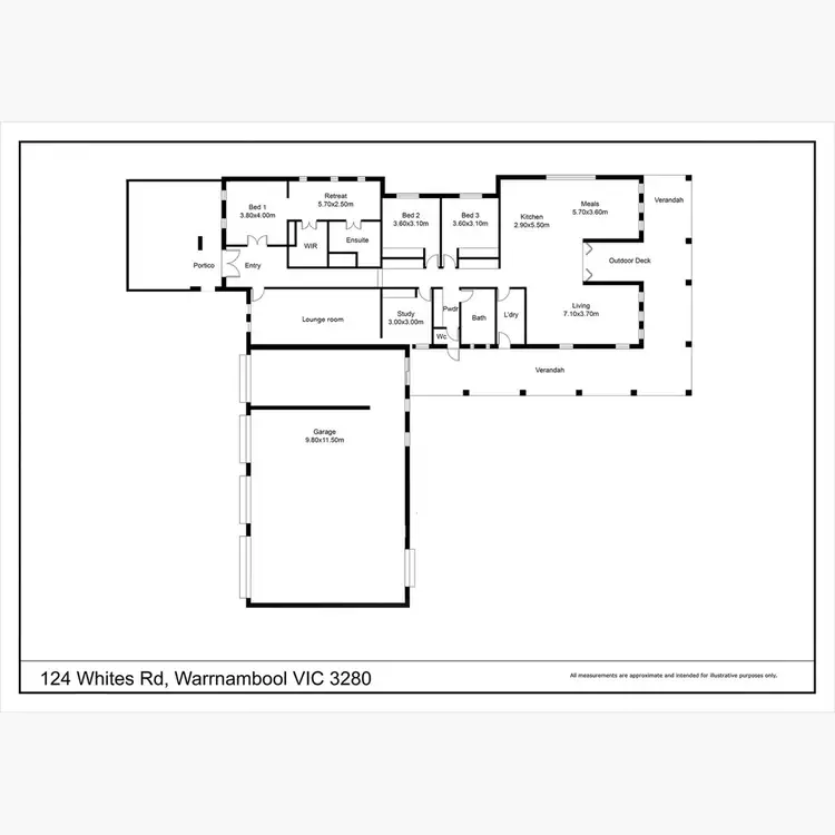 Floorplan of Homely house listing, 124 Whites Road, Warrnambool VIC 3280
