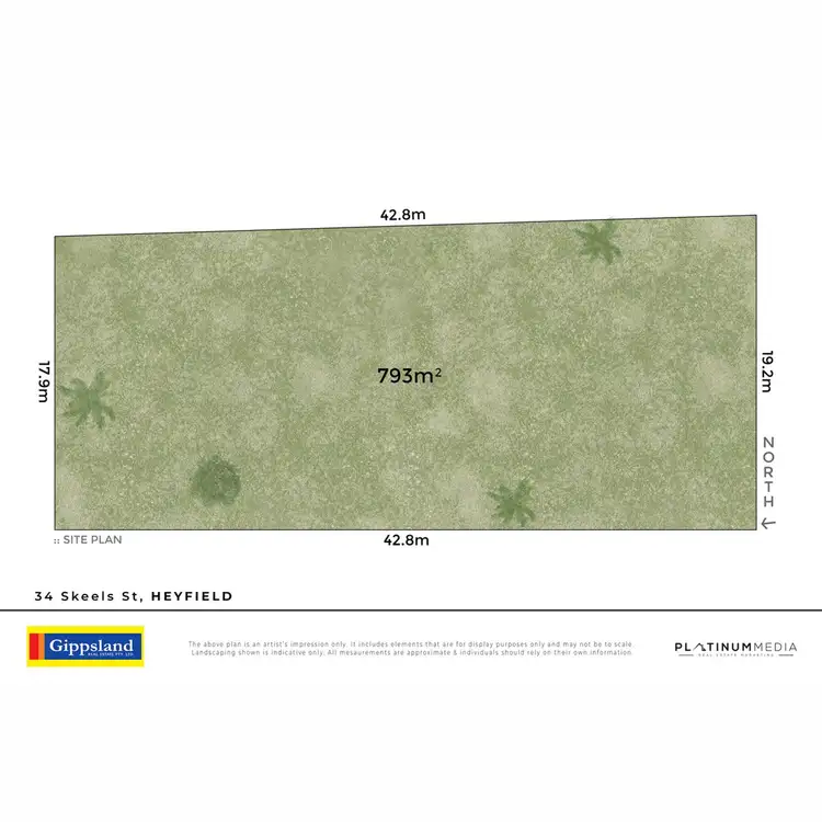 Floorplan of Homely land listing, 34 Skeels Street, Heyfield VIC 3858