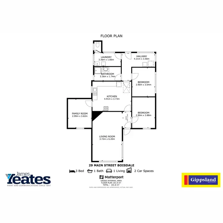 Floorplan of Homely house listing, 29 Main Street, Boisdale VIC 3860