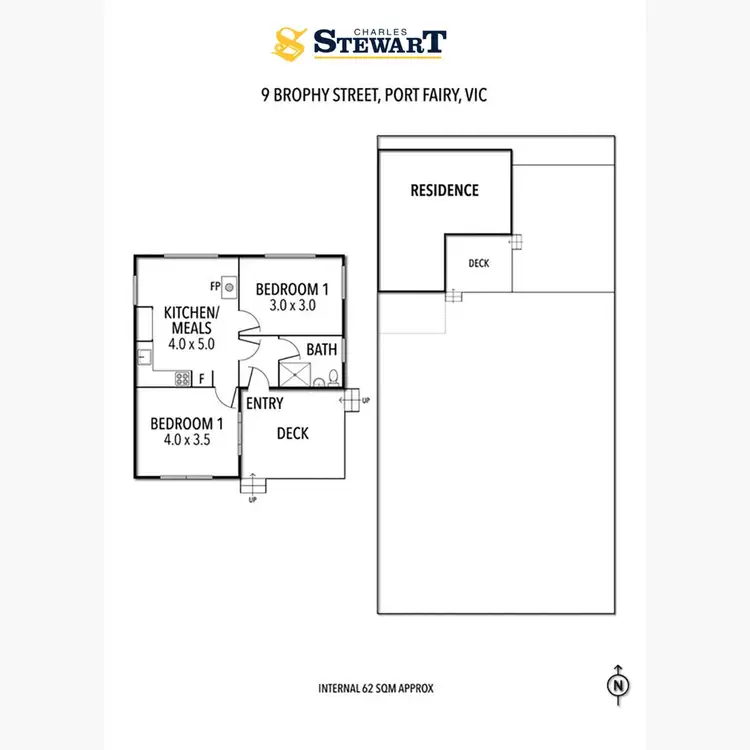 Floorplan of Homely house listing, 9 Brophy Street, Port Fairy VIC 3284