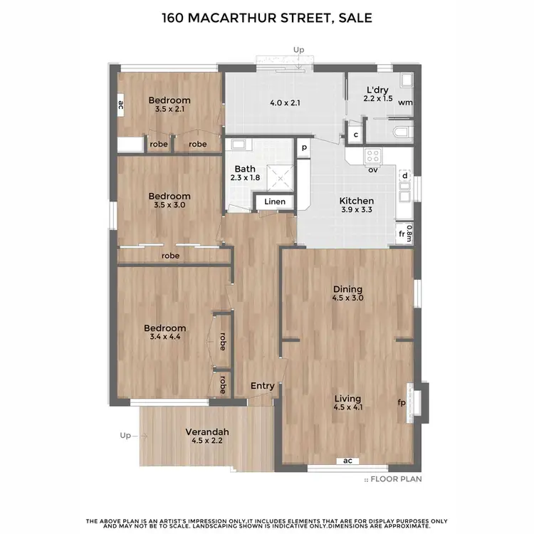 Floorplan of Homely house listing, 160 Macarthur Street, Sale VIC 3850