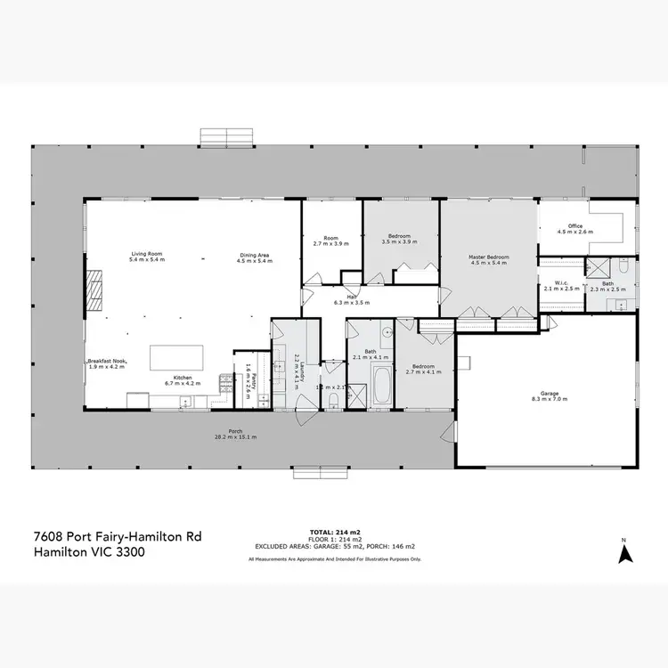 Floorplan of Homely rural property listing, 7608 Hamilton-Pt Fairy Road, Hamilton VIC 3300
