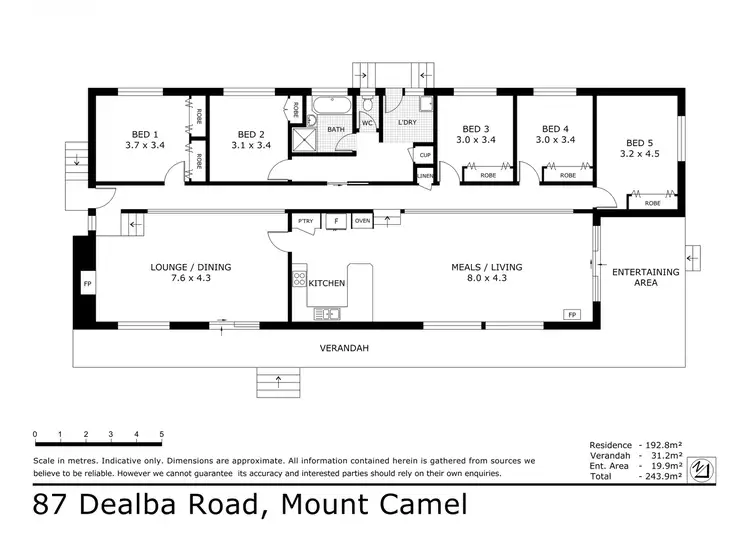 Floorplan of Homely house listing, 87 Dealba Road, Mount Camel VIC 3523