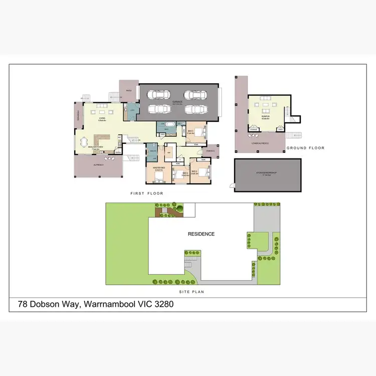 Floorplan of Homely house listing, 78 Dobson Way, Warrnambool VIC 3280