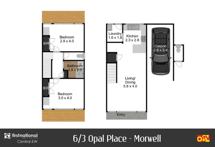 Floorplan of Homely unit listing, Unit 6/3 Opal Place, Morwell VIC 3840