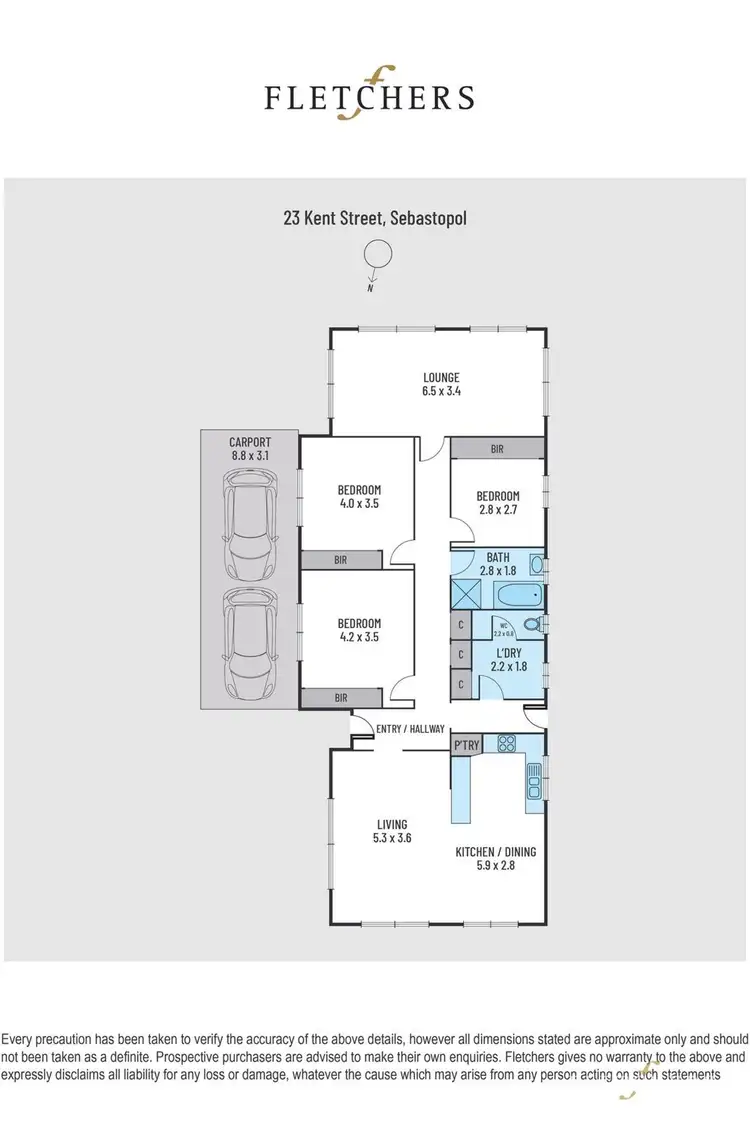 Floorplan of Homely house listing, 23 Kent Street, Sebastopol VIC 3356