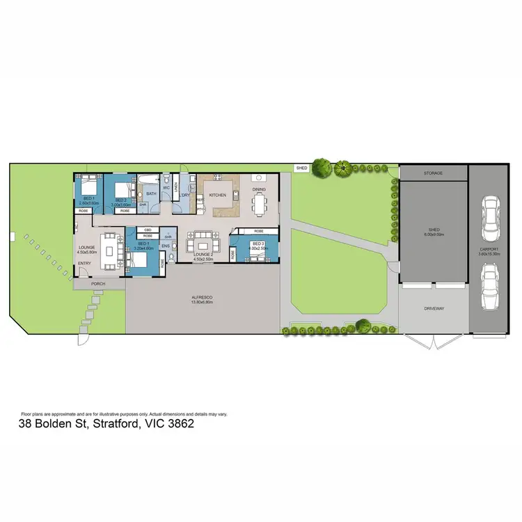Floorplan of Homely house listing, 38 Bolden Street, Stratford VIC 3862
