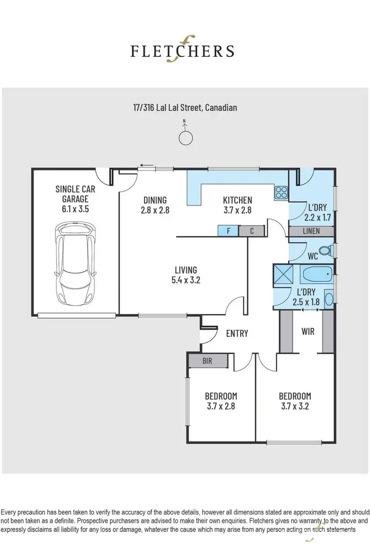 Floorplan of Homely unit listing, 17/316 Lal Lal Street, Canadian VIC 3350