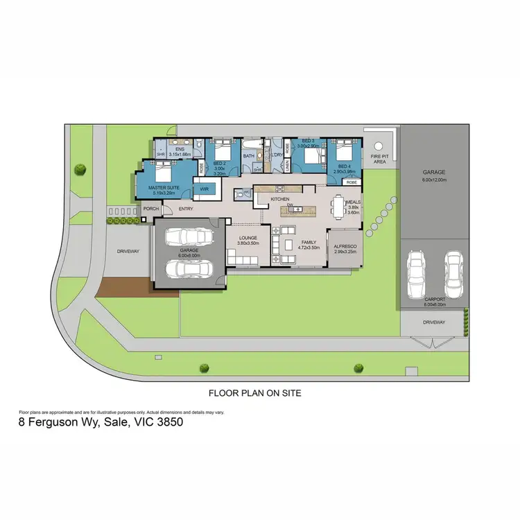 Floorplan of Homely house listing, 8 Ferguson Way, Sale VIC 3850