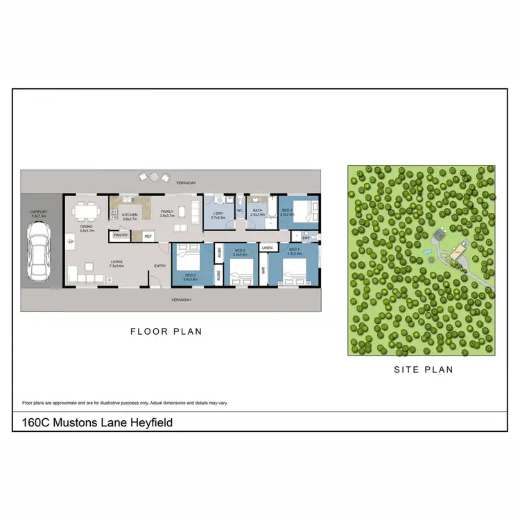 Floorplan of Homely house listing, 160C Mustons Lane, Heyfield VIC 3858
