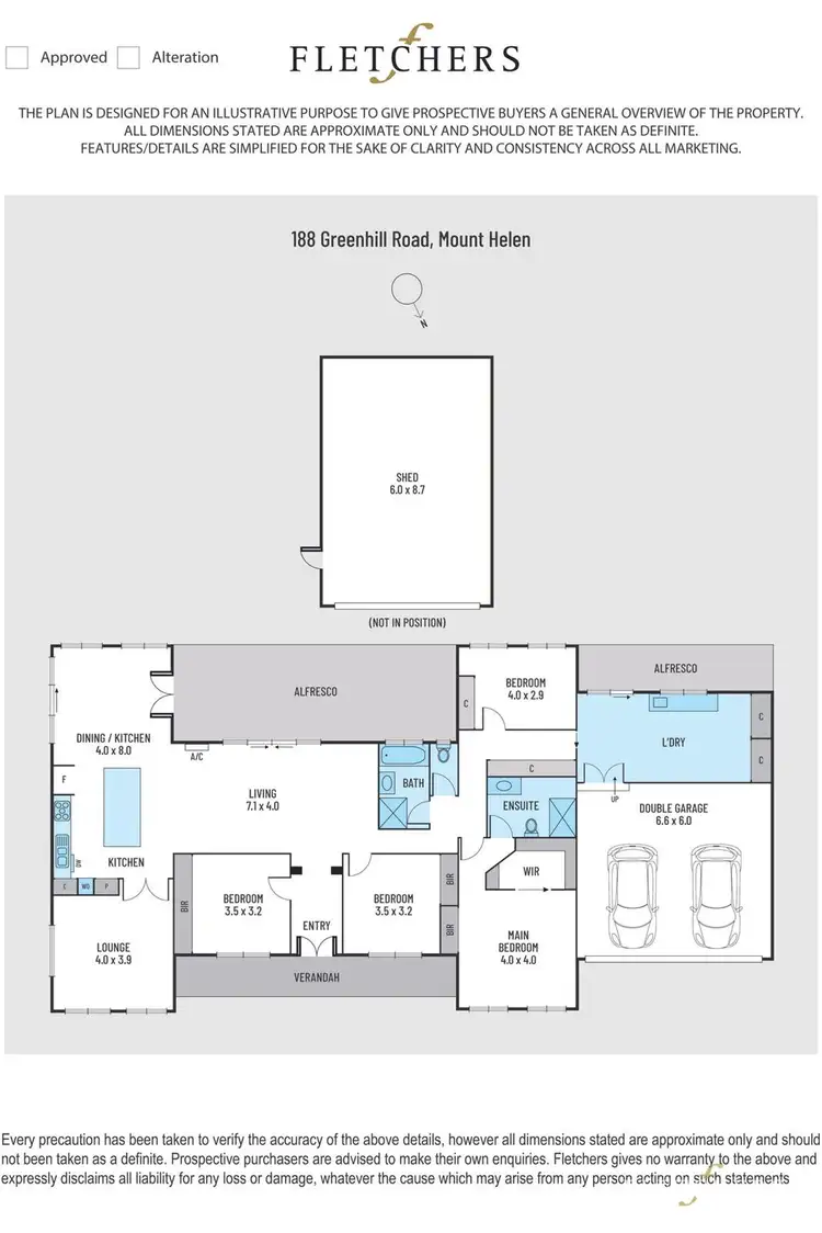 Floorplan of Homely house listing, 188 Greenhill Road, Mount Helen VIC 3350