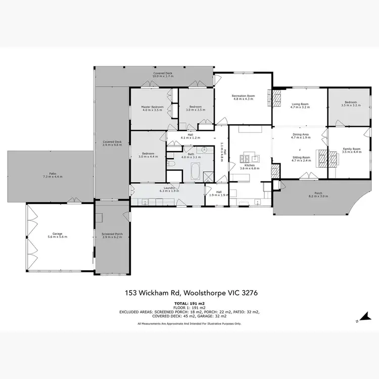 Floorplan of Homely rural property listing, 153 Wickham Road, Woolsthorpe VIC 3276