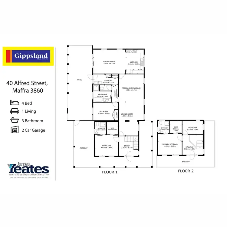 Floorplan of Homely house listing, 40 Alfred Street, Maffra VIC 3860
