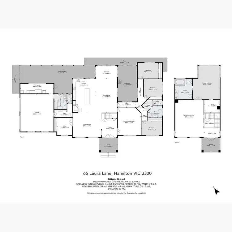 Floorplan of Homely house listing, 65 Leura Lane, Hamilton VIC 3300