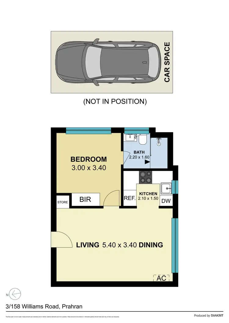 Floorplan of Homely apartment listing, 3/158 Williams Road, Prahran VIC 3181