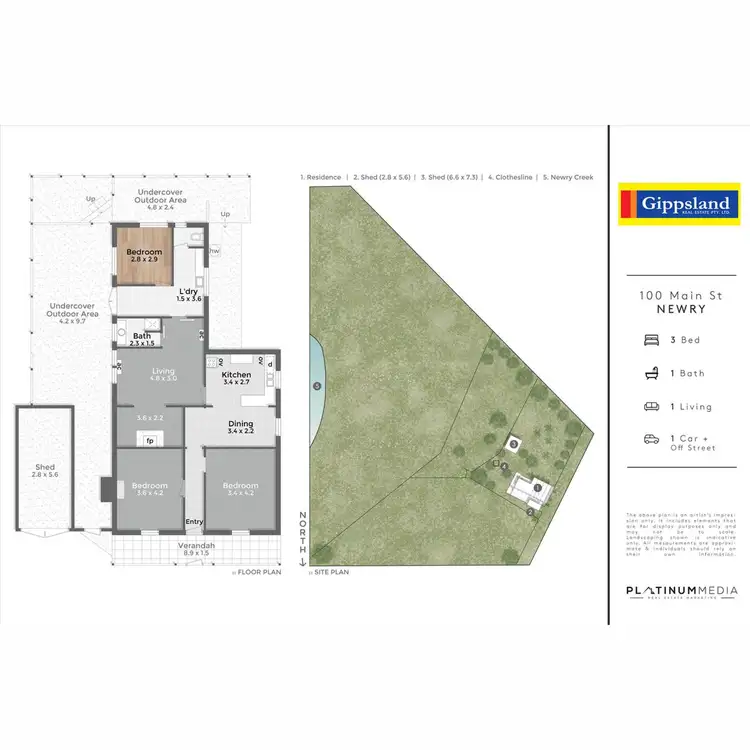Floorplan of Homely house listing, 100 Main Street, Newry VIC 3859