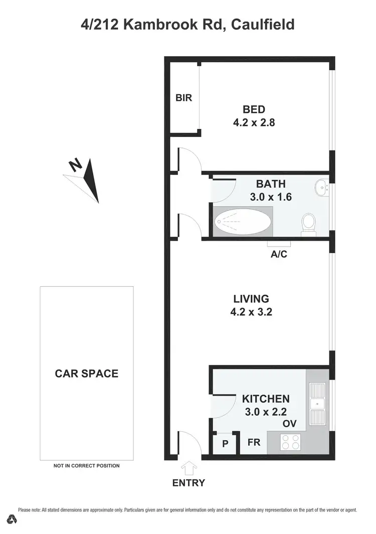 Floorplan of Homely apartment listing, 4/212 Kambrook Road, Caulfield VIC 3162