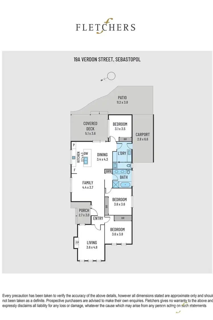 Floorplan of Homely house listing, 19A Verdon Street, Sebastopol VIC 3356