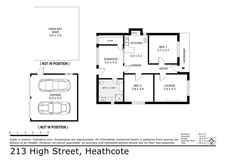 Floorplan of Homely house listing, 213 High Street, Heathcote VIC 3523