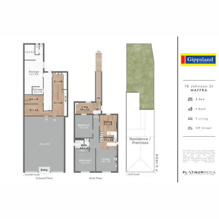 Floorplan of Homely house listing, 78 Johnson Street, Maffra VIC 3860