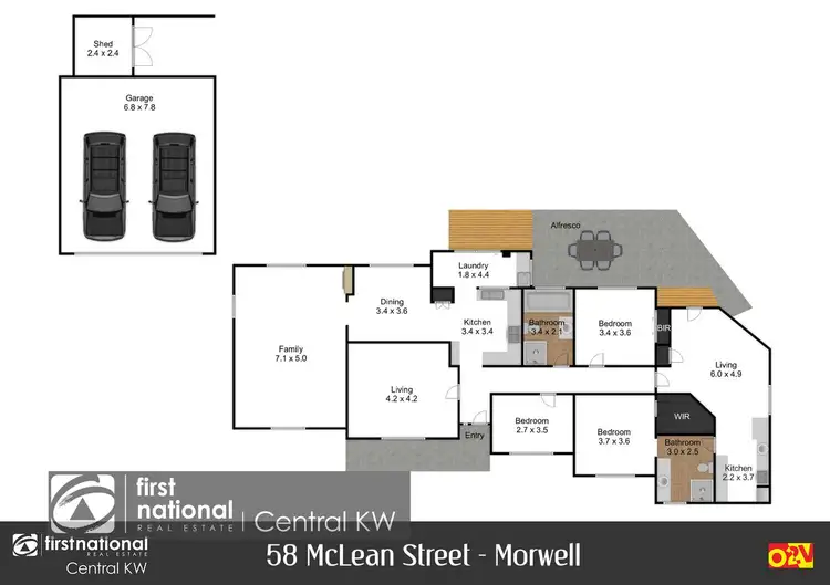 Floorplan of Homely house listing, 58 Mclean Street, Morwell VIC 3840