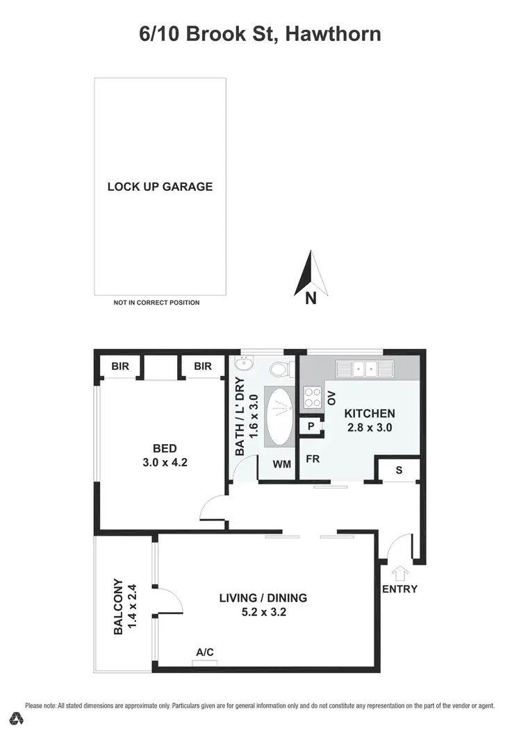 Floorplan of Homely apartment listing, 6/10 Brook Street, Hawthorn VIC 3122