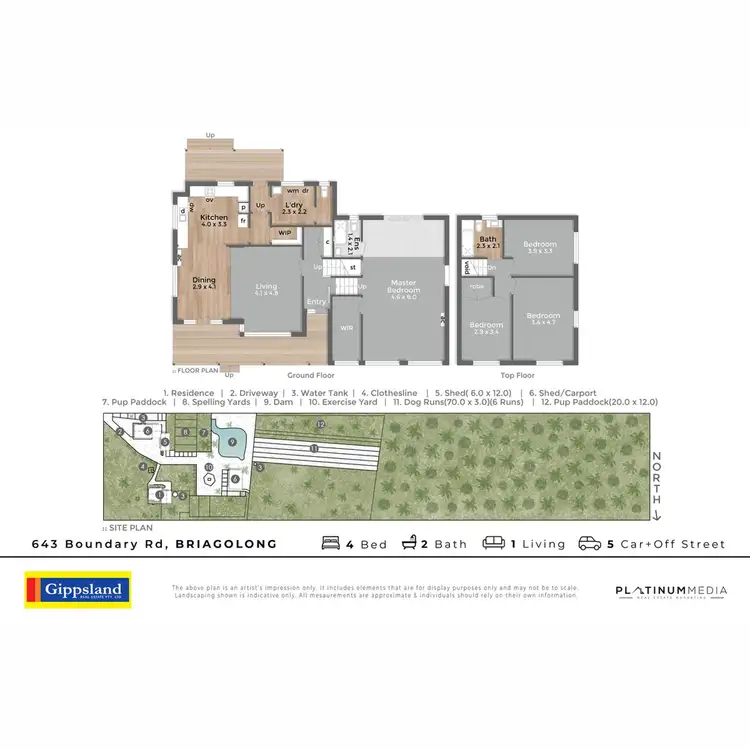 Floorplan of Homely house listing, 643 Boundary Road, Briagolong VIC 3860