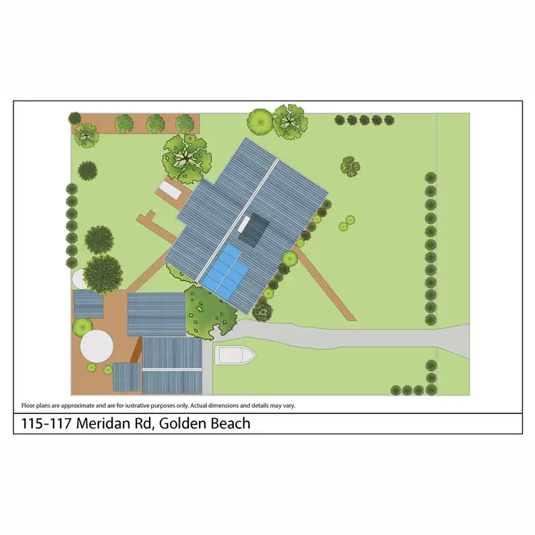 Floorplan of Homely house listing, 115-117 Meridan Road, Golden Beach VIC 3851