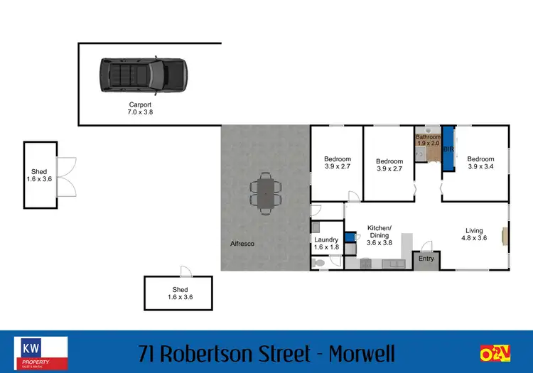 Floorplan of Homely house listing, 71 Robertson Street, Morwell VIC 3840