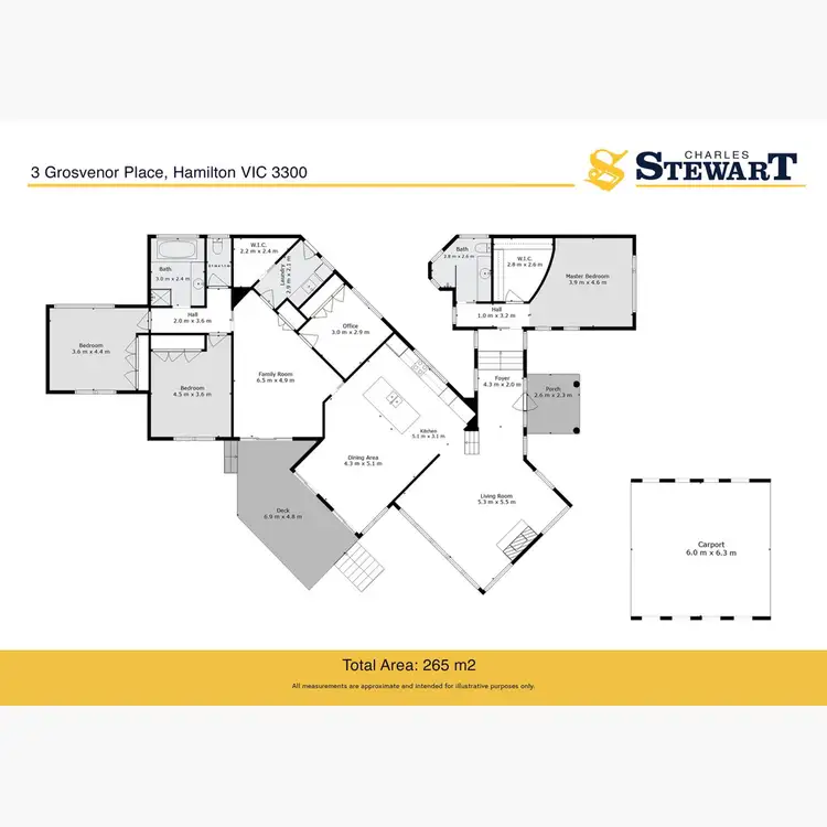 Floorplan of Homely house listing, 3 Grosvenor Place, Hamilton VIC 3300