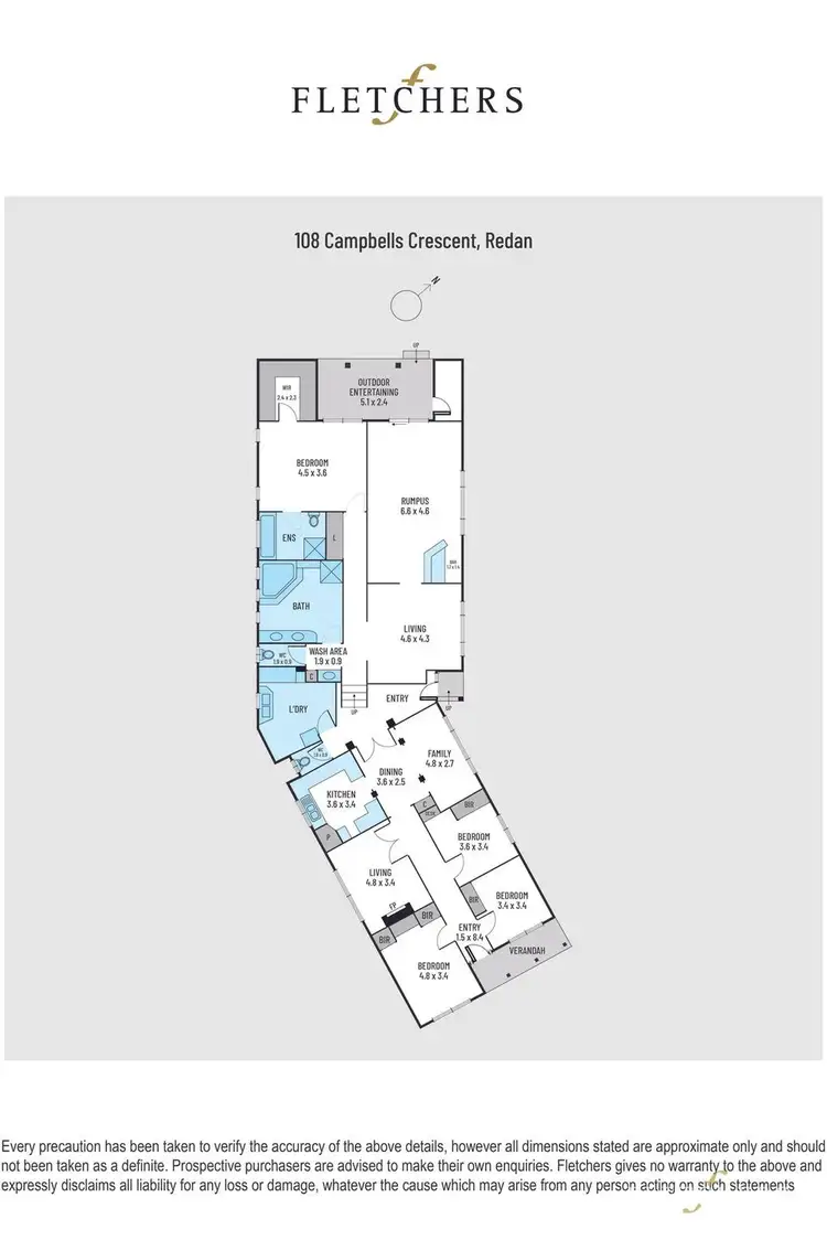 Floorplan of Homely house listing, 108 Campbells Crescent, Redan VIC 3350