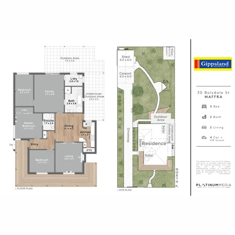Floorplan of Homely house listing, 30 Boisdale Street, Maffra VIC 3860