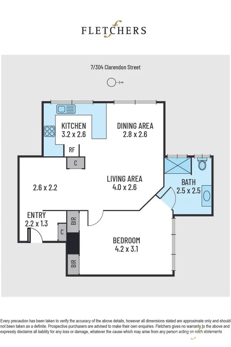 Floorplan of Homely apartment listing, 7/304 Clarendon Street, Soldiers Hill VIC 3350