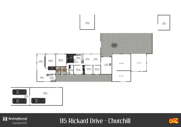 Floorplan of Homely house listing, 115 Rickard Drive, Churchill VIC 3842