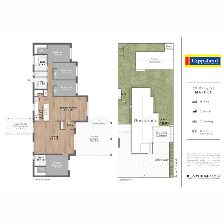 Floorplan of Homely house listing, 39 King Street, Maffra VIC 3860