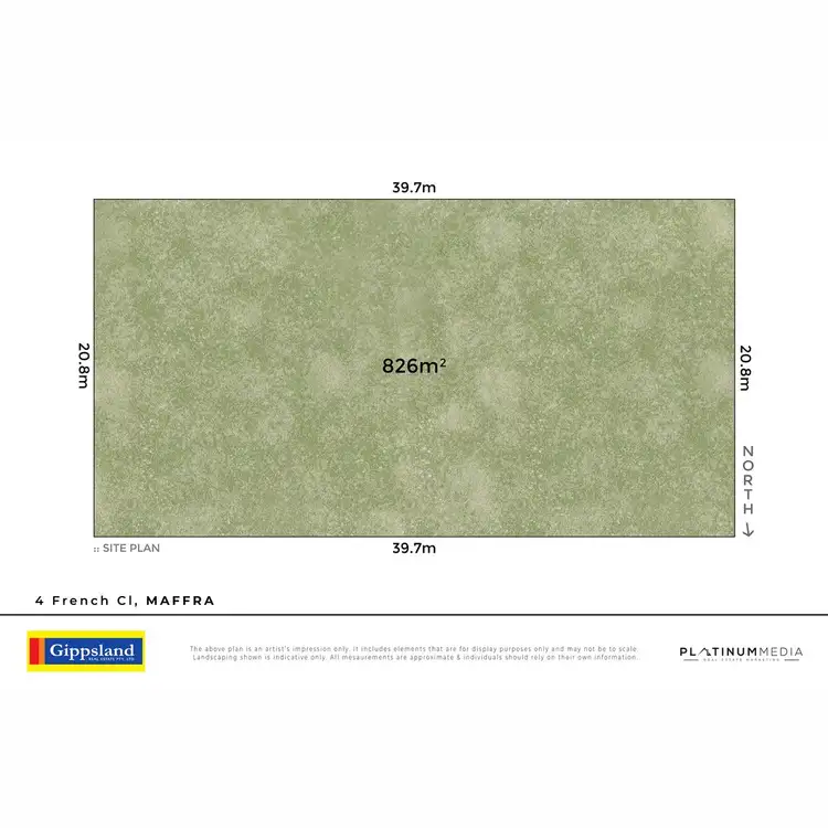 Floorplan of Homely land listing, 4 French Close, Maffra VIC 3860