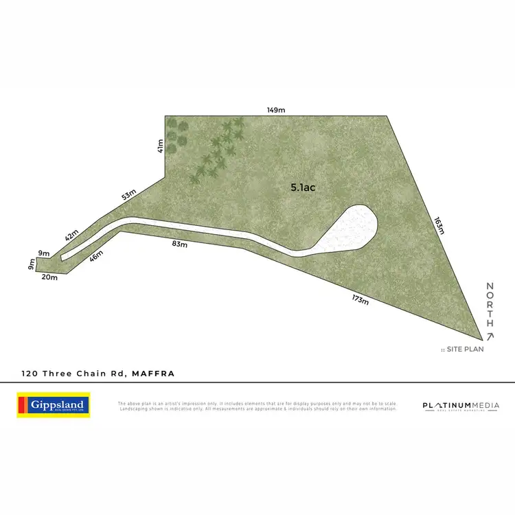 Floorplan of Homely land listing, 120 Three Chain Road, Maffra VIC 3860