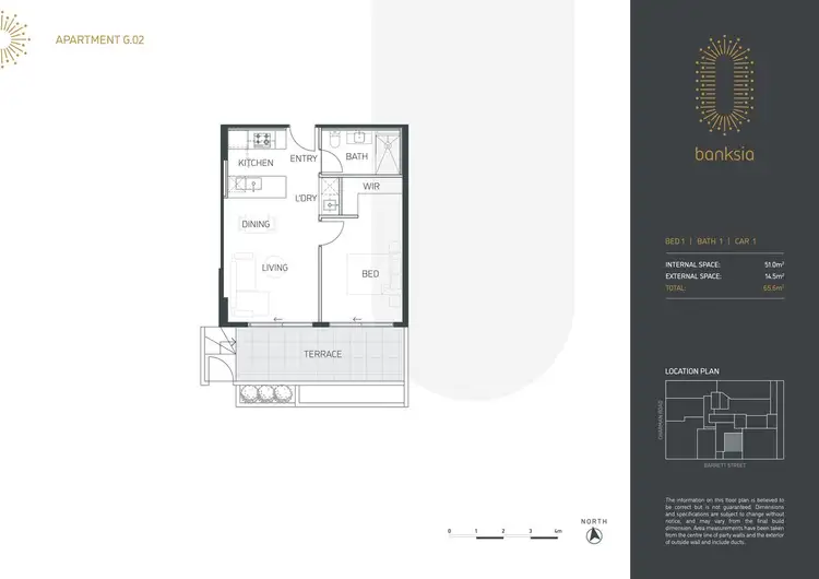 Floorplan of Homely apartment listing, G02/216 Charman Road, Cheltenham VIC 3192