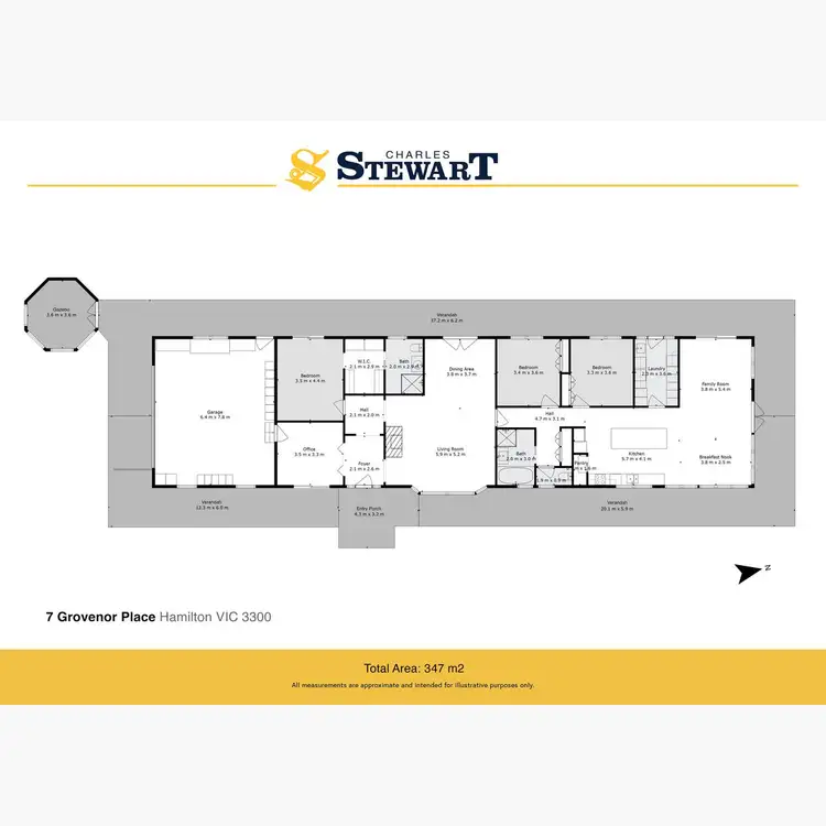 Floorplan of Homely house listing, 7 Grosvenor Place, Hamilton VIC 3300