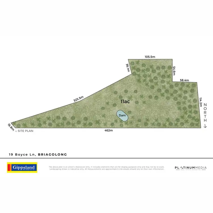 Floorplan of Homely land listing, 19 Boyce Lane, Briagolong VIC 3860