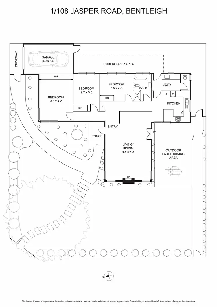Floorplan of Homely house listing, 1/108 Jasper Road, Bentleigh VIC 3204