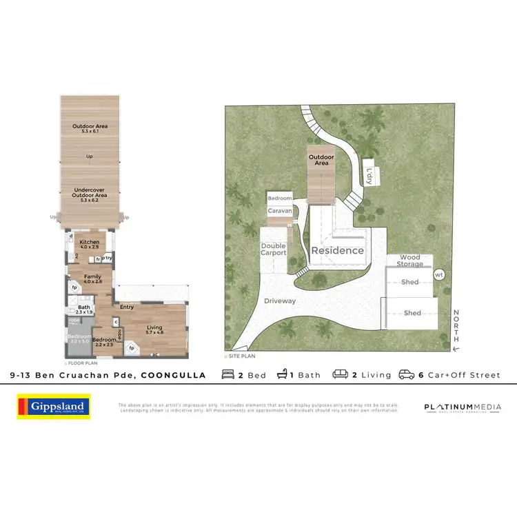 Floorplan of Homely house listing, 9-13 Ben Cruachan Parade, Coongulla VIC 3860