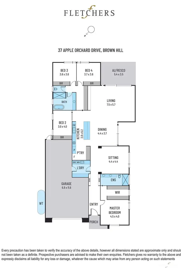 Floorplan of Homely house listing, 37 Apple Orchard Drive, Brown Hill VIC 3350