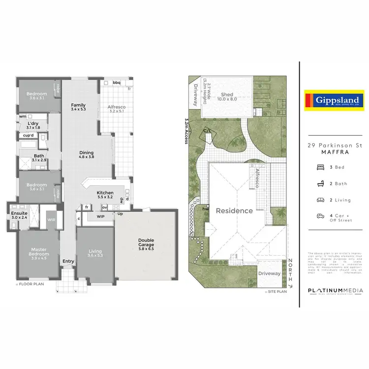 Floorplan of Homely house listing, 29 Parkinson Street, Maffra VIC 3860