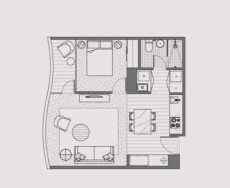 Floorplan of Homely apartment listing, 306/681 Chapel Street, South Yarra VIC 3141