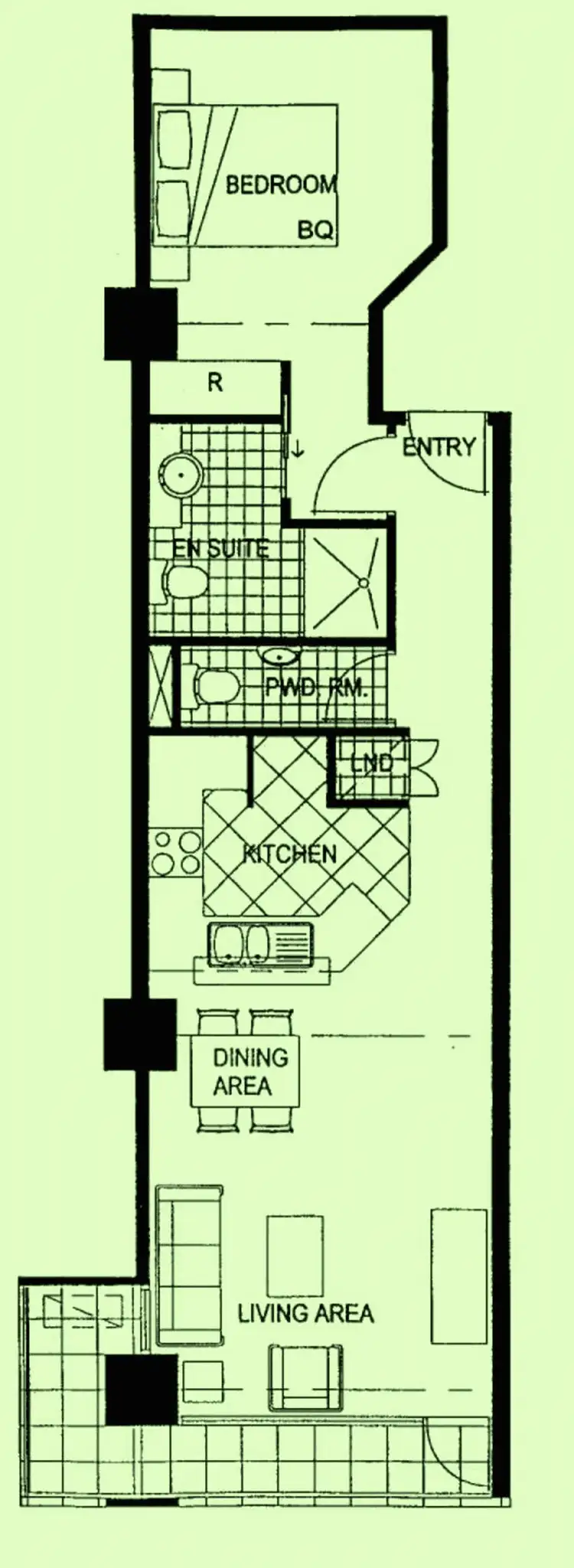 Floorplan of Homely apartment listing, 412/360 St Kilda Road, Melbourne VIC 3004