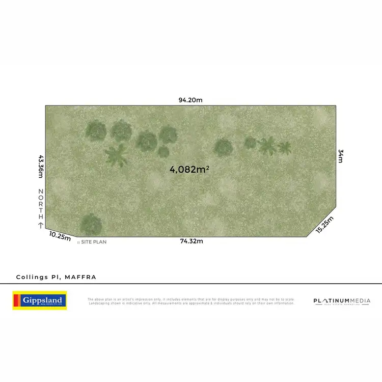 Floorplan of Homely land listing, Lot 8 Collings Lane, Maffra VIC 3860